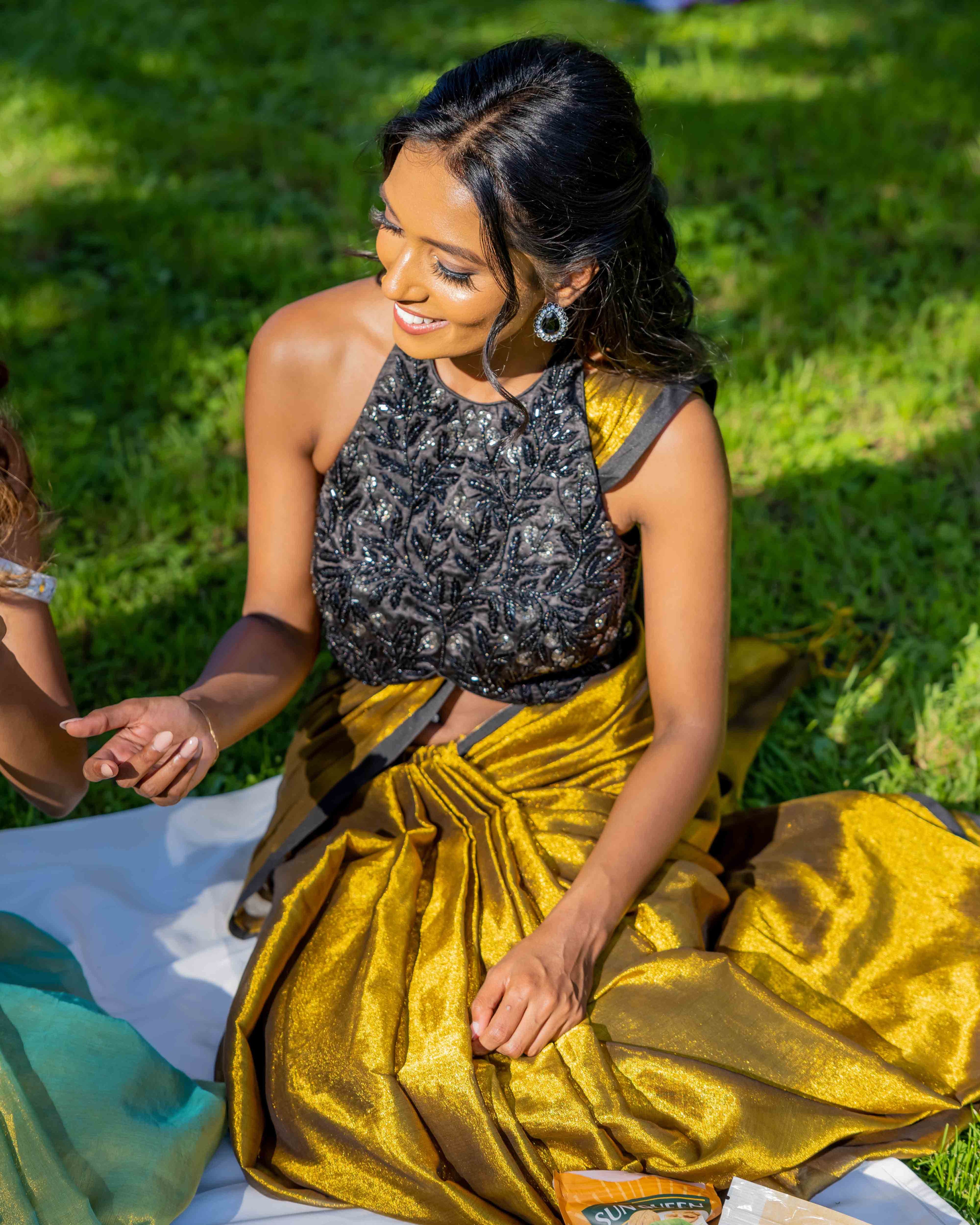 Gold Cotton Tissue Saree