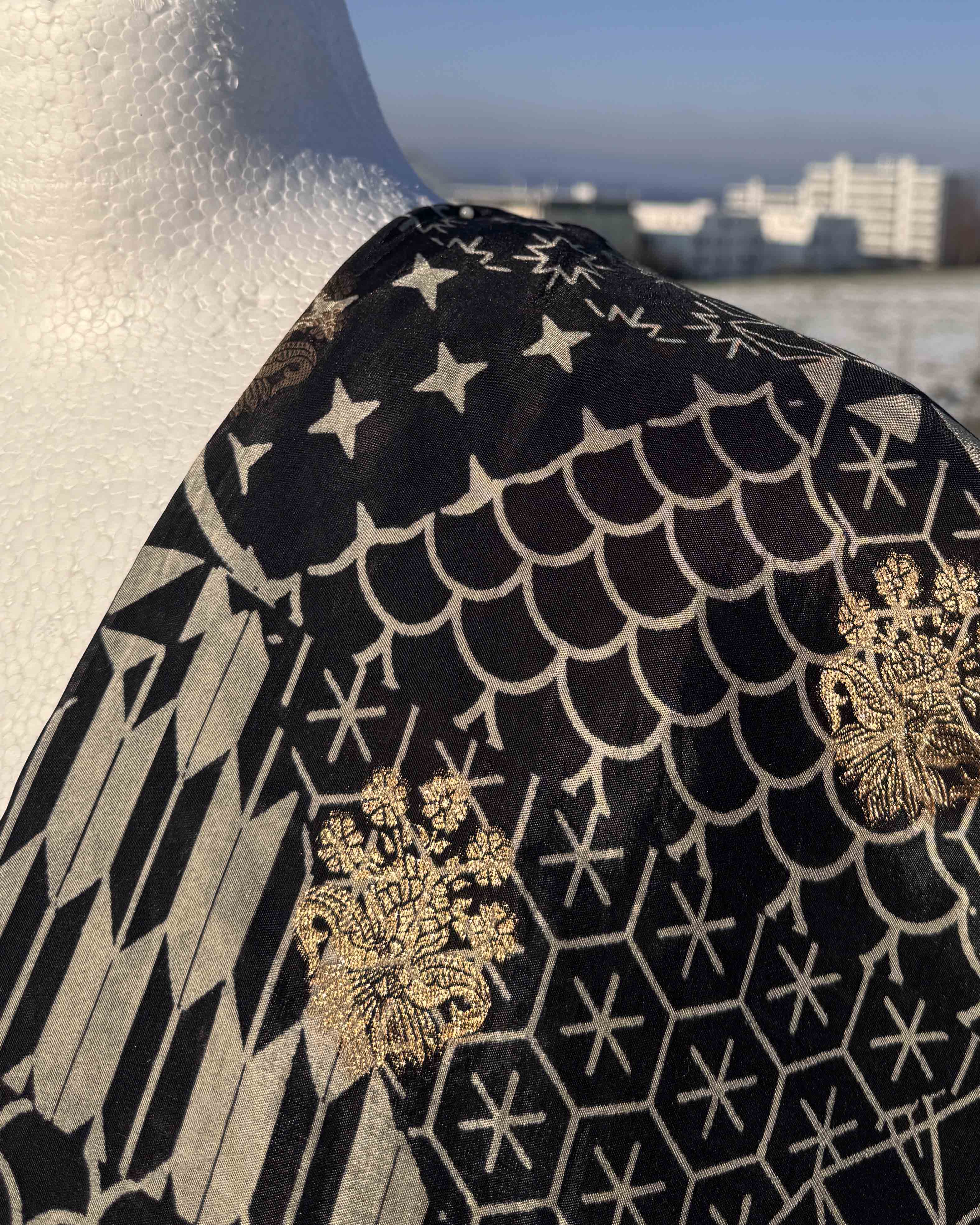 Black Fiesta Silk Pure Modal Silk Saree