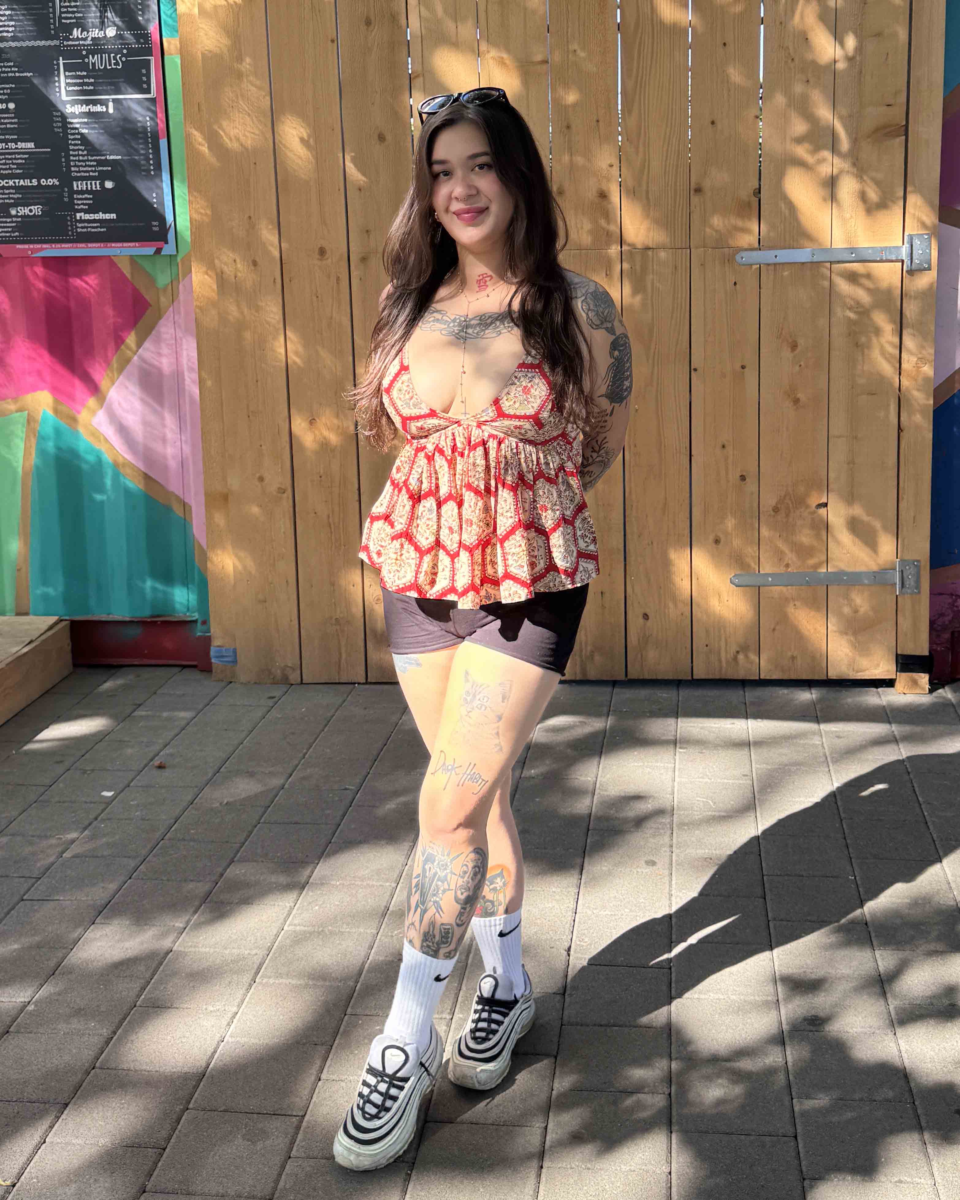 Red Ajrakh Printed Pure Cotton Top