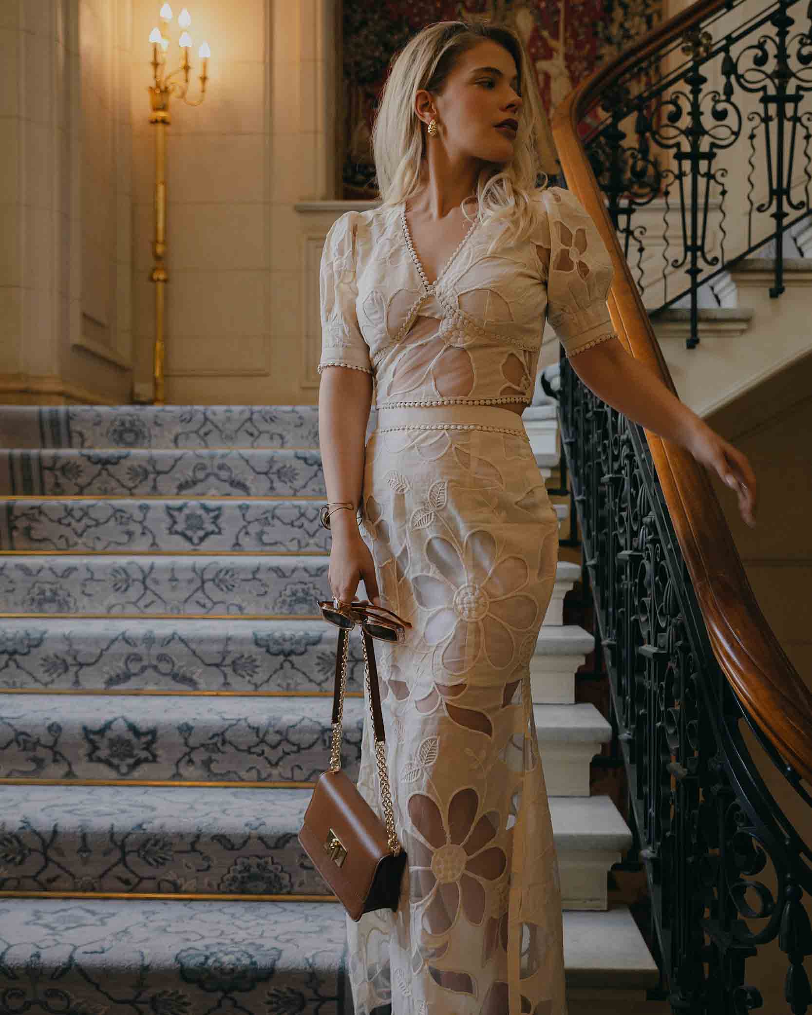 White Pure Cotton Coord Set